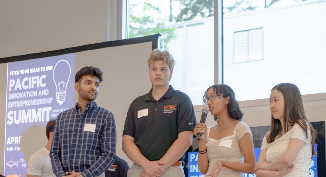 Students presenting their innovation at PIES Tiger Tradeshow 2024